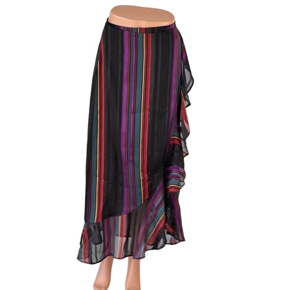 House of Harlow 1960 Dresses & Skirts - House of Harlow 1960 Clementine Striped Wrap Skirt
